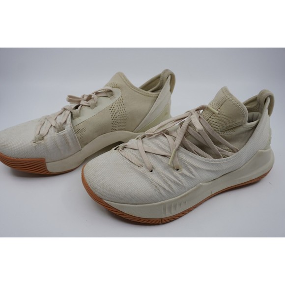 Under Armour Unisex Kids Tan Curry 5 3020741-102 Lace Up Basketball Size 6.5Y - Picture 1 of 5
